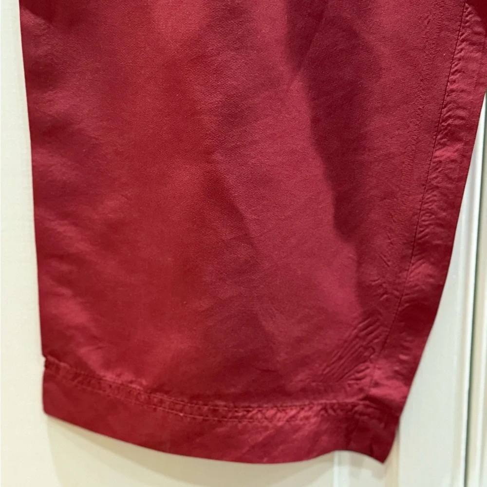 Vintage 1990s EVR Div Rousso Apparel Red Silk Pants - Picture 5 of 9